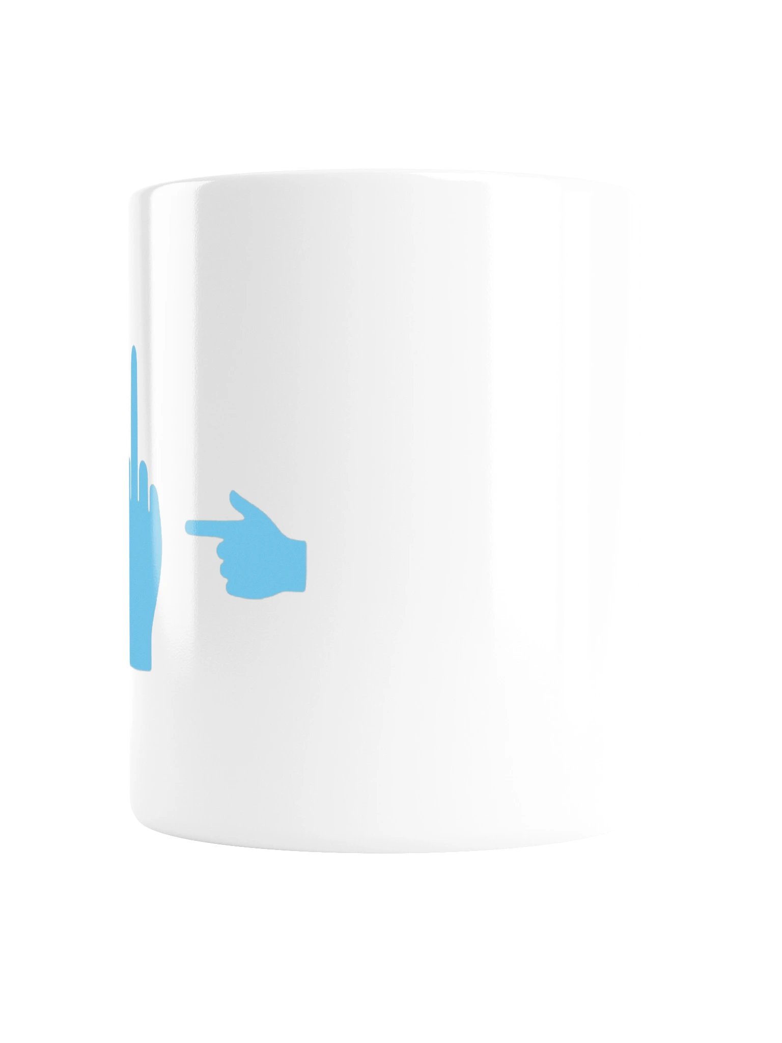 No ShopCo Middle Finger Mug - Light Blue Artwork product image (2)