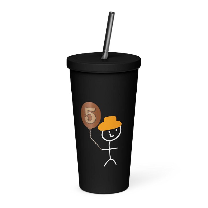 5 Year Streamerversary StickCowboy Insulated Tumbler product image (1)
