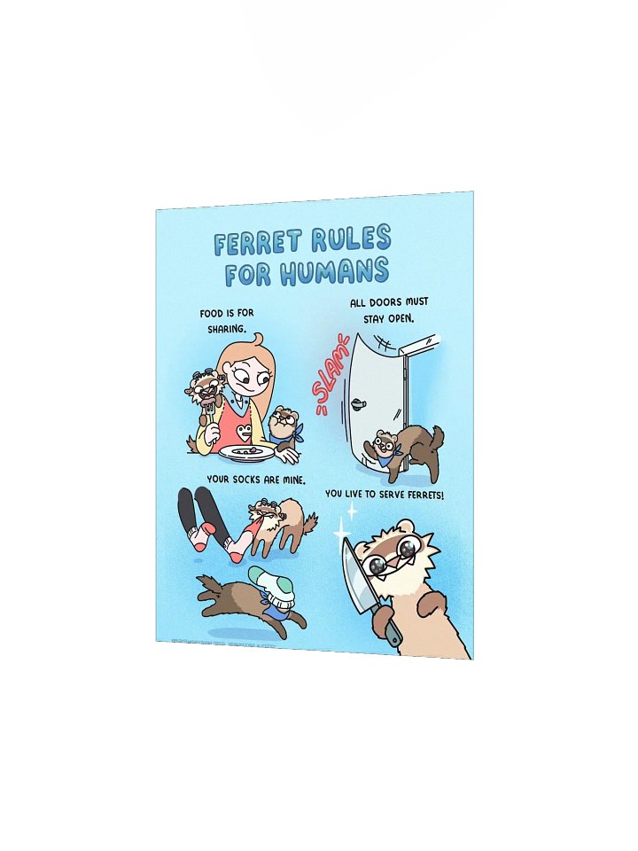 Ferret Rules for Humans | Poster product image (2)