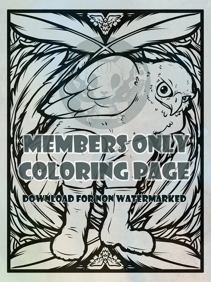 Hawk in Boots - Coloring page product image (1)