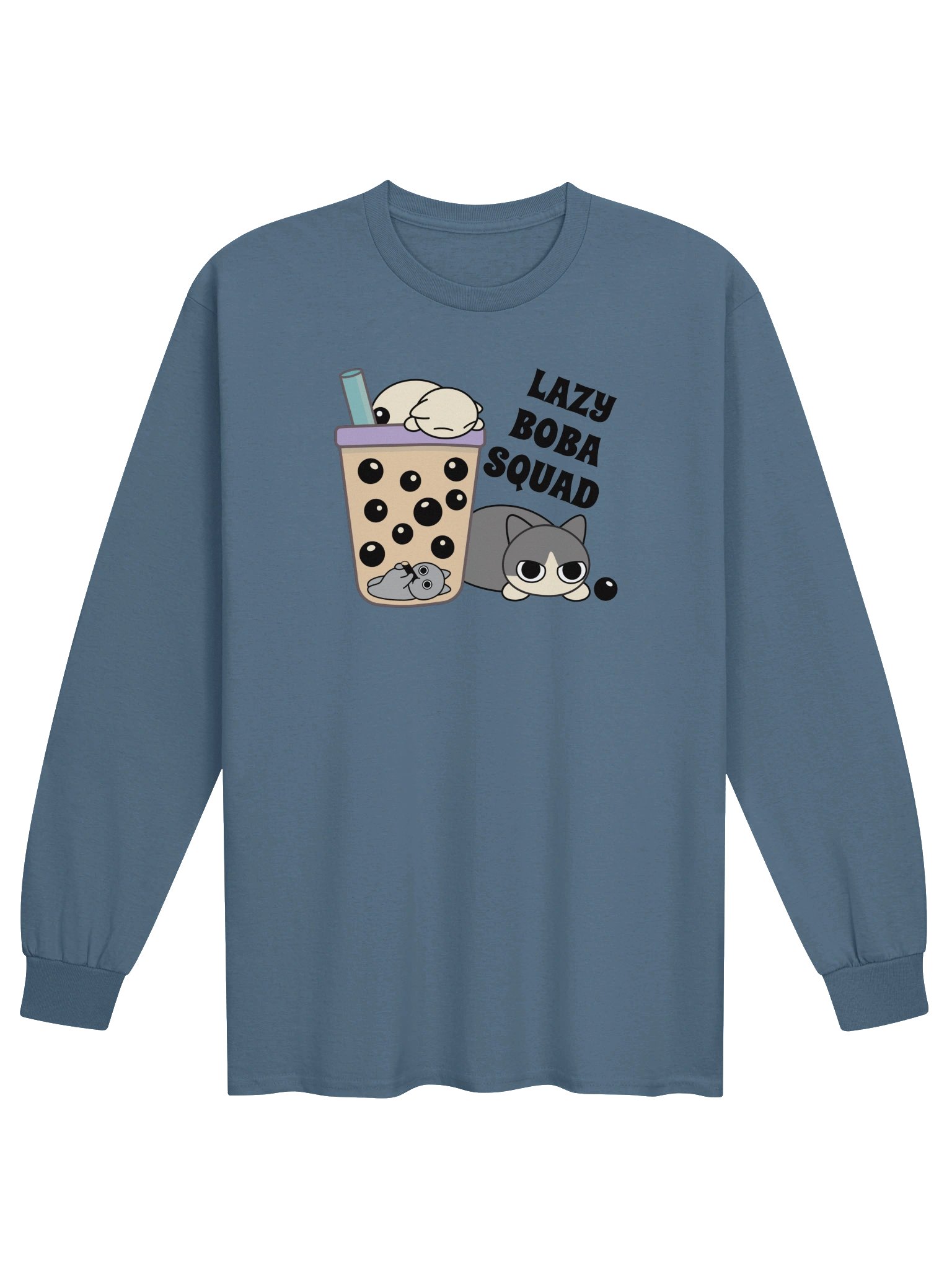 Boba Cat - Unisex Adult Long Sleeve T-shirt product image (1)