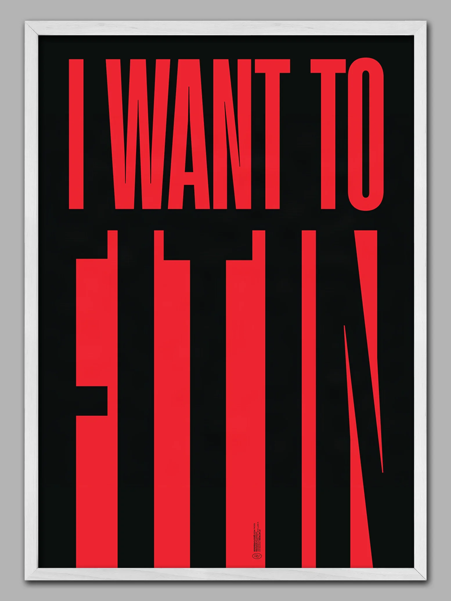 "FIT IN" Framed Poster product image (1)