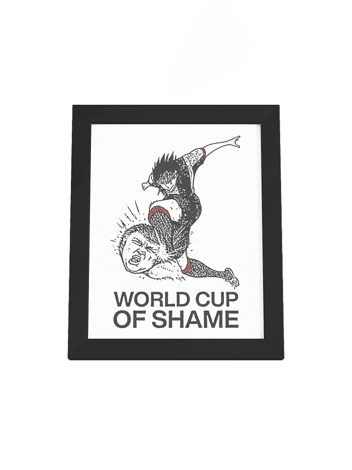 WORLD CUP OF SHAME ! Framed Print. product image (1)