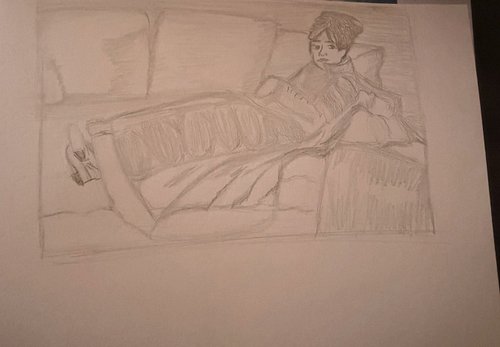 First time doing sketch of a master painting just for fun lol ill be adding colored pencils later on…#sketch #traditional #pe...