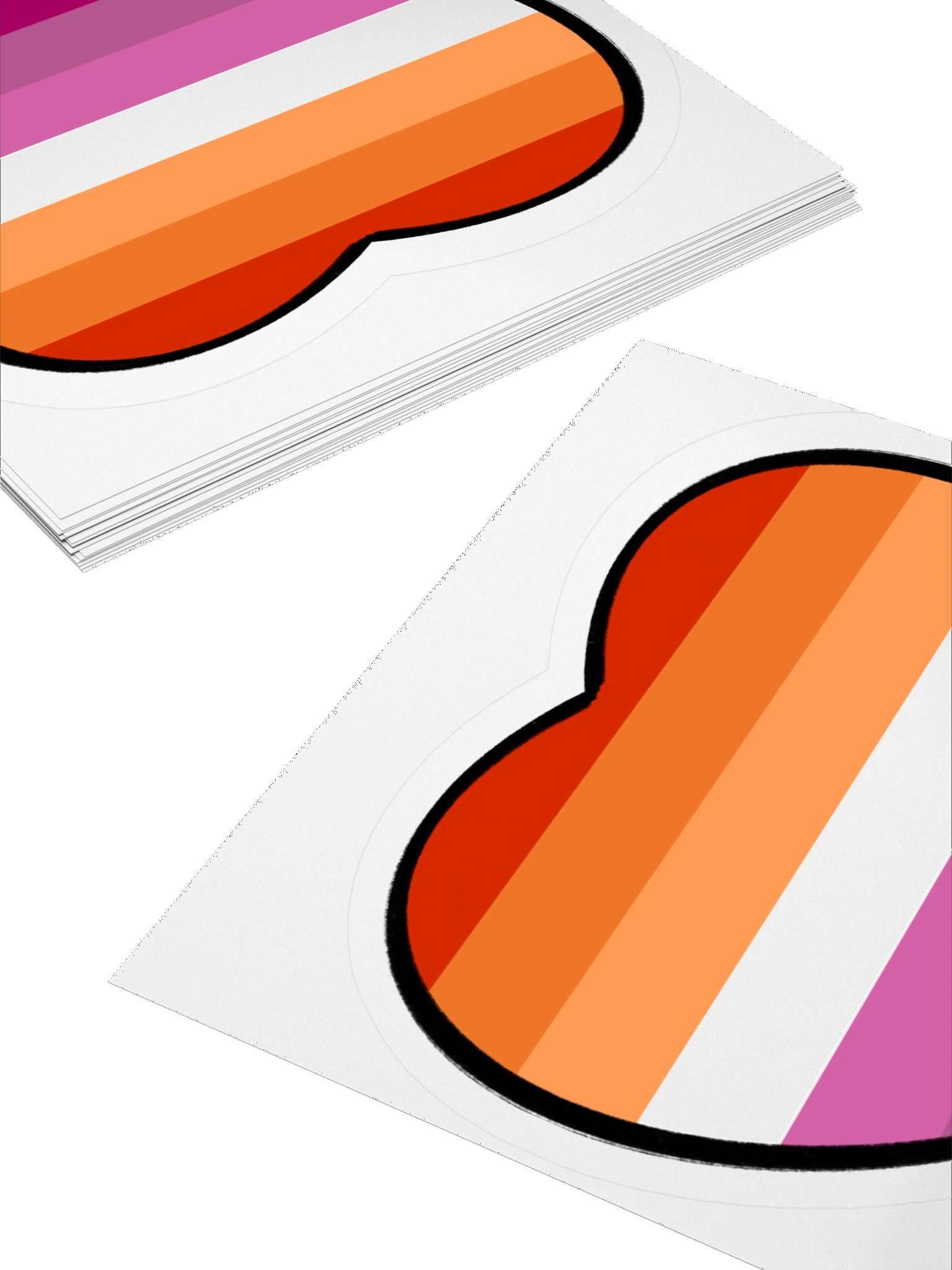Lesbian Pride Sticker 02 product image (12)