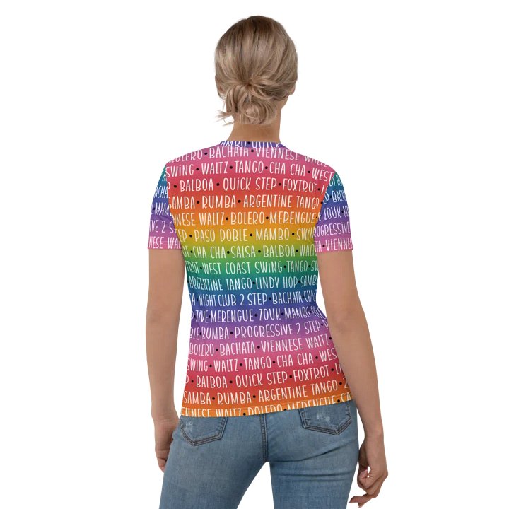 Rainbow Ballroom Dancer's T-shirt for Women product image (2)