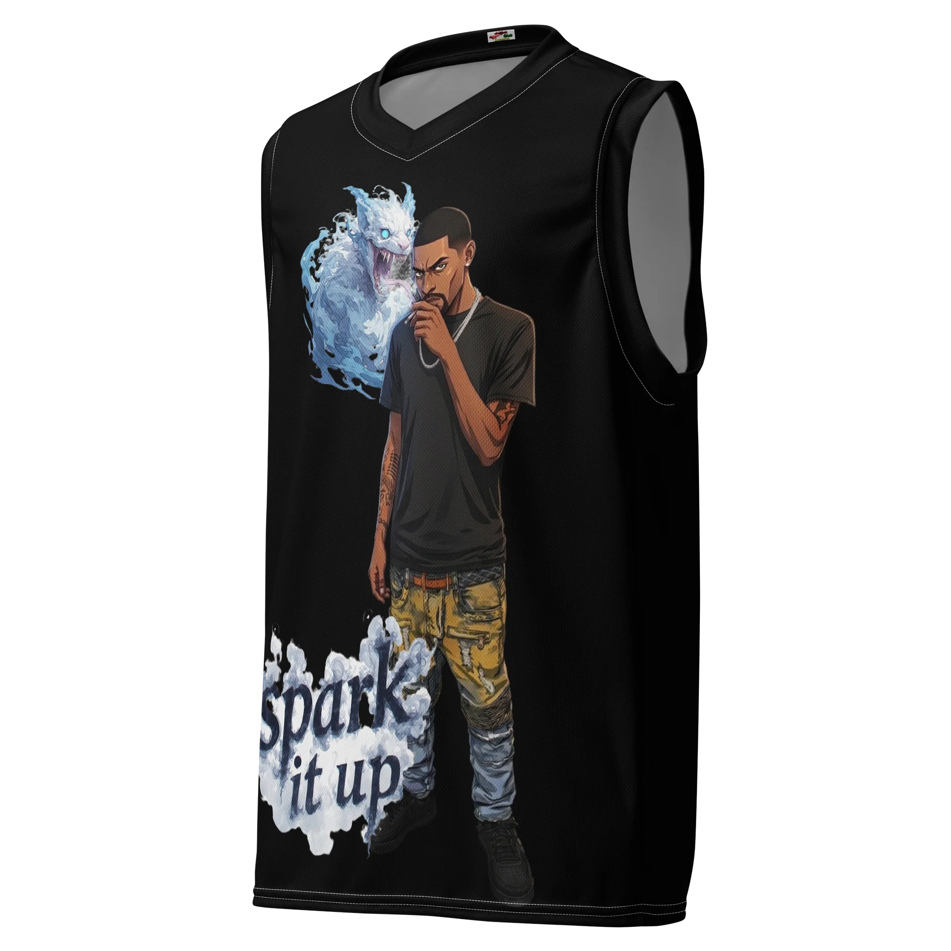Smoke Warrior All-Over Basketball Jersey product image (1)