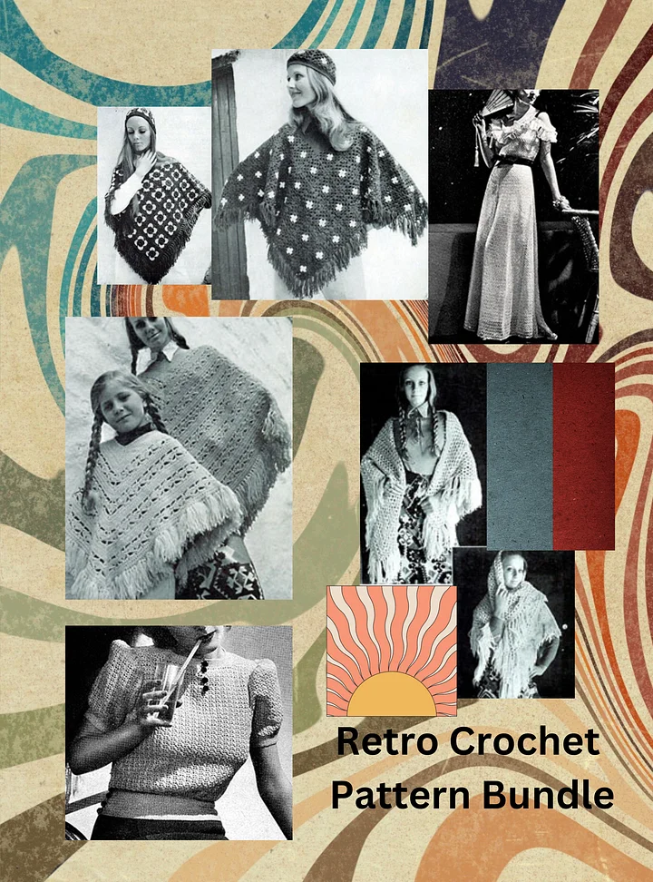 Retro Vintage Crochet Patterns Women's Clothing product image (1)