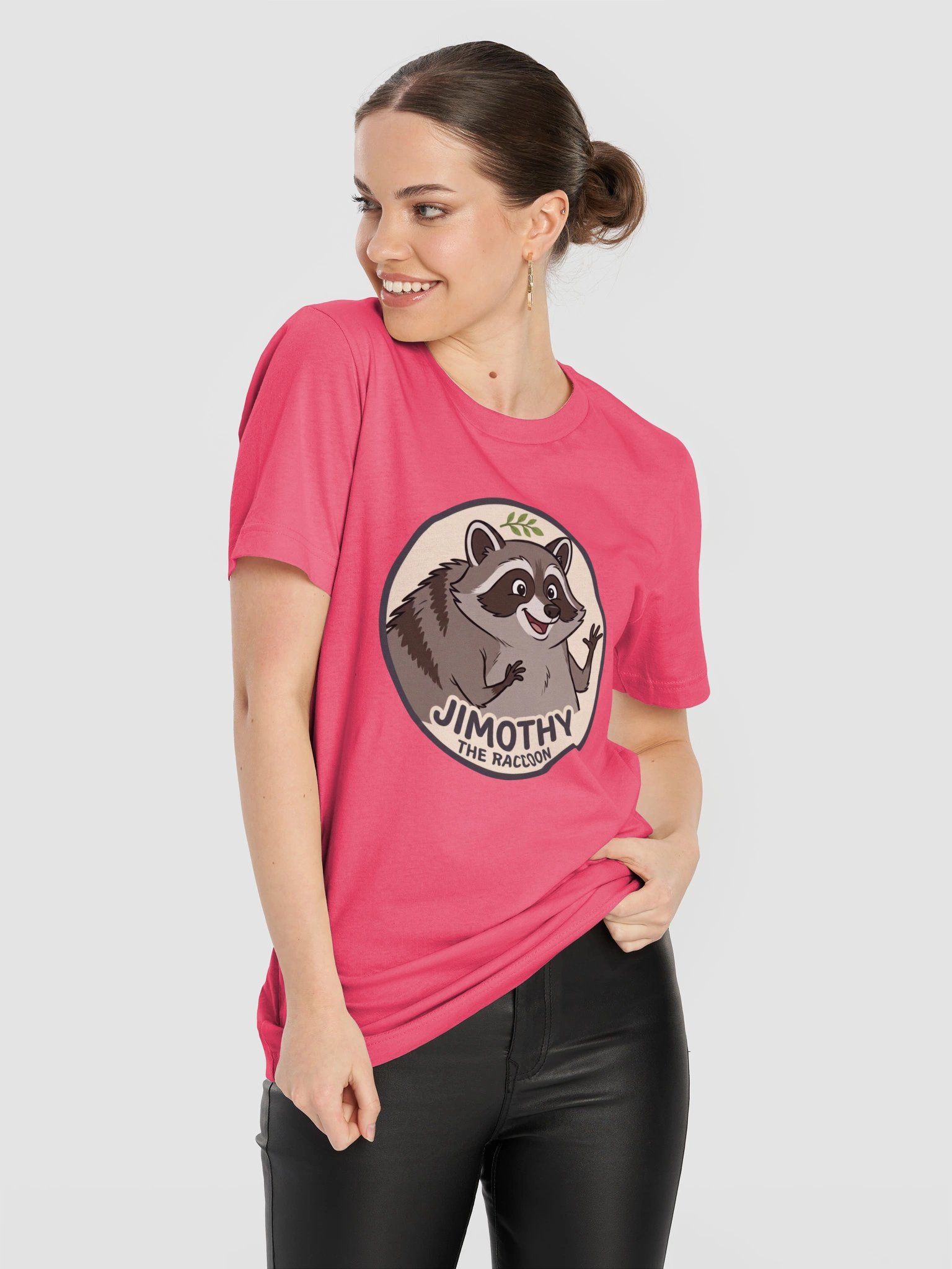 Jimothy the Raccoon Pink Tee product image (7)