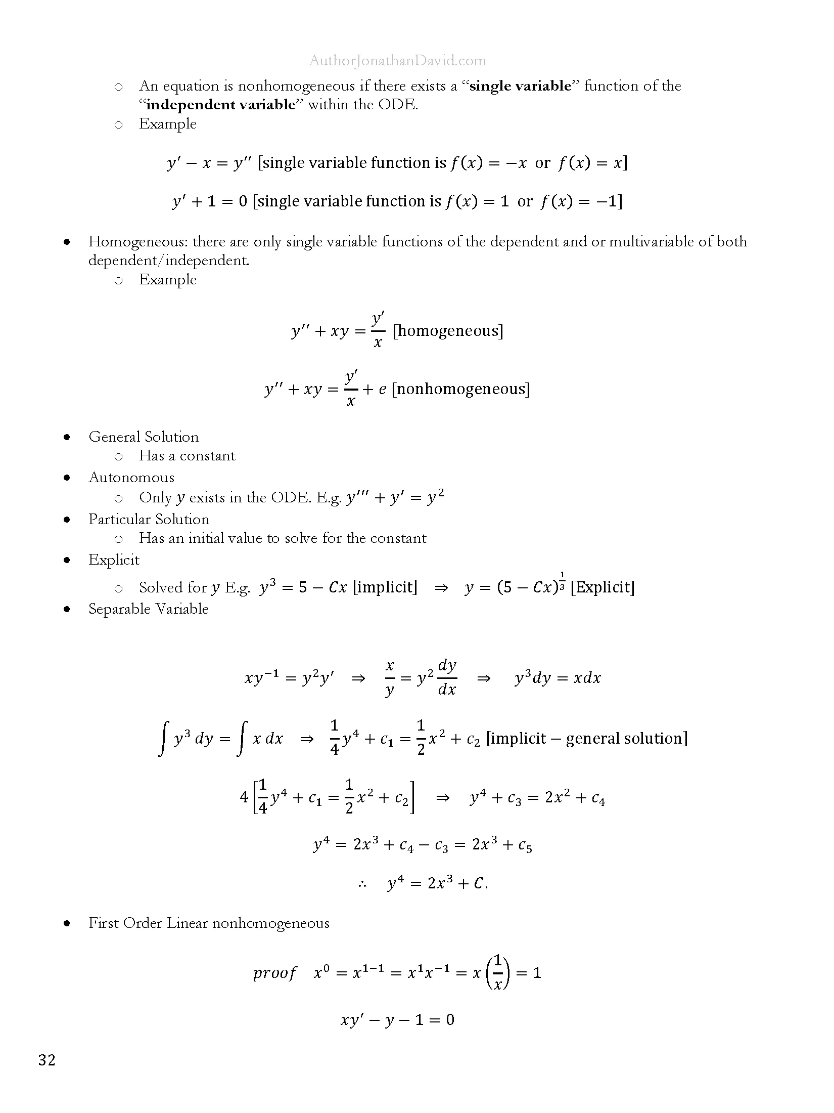 The Ultimate Cheat Sheet for STEM Majors | Differential Equations product image (7)