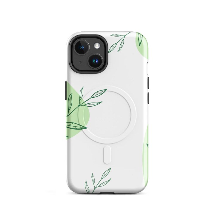 Stylish Tough Magnetic MagSafe® iPhone® Cases with Leaf Design, Eco-Friendly 14, 15, 16, 17, Pro, Pro Max, Plus Cases. product image (2)