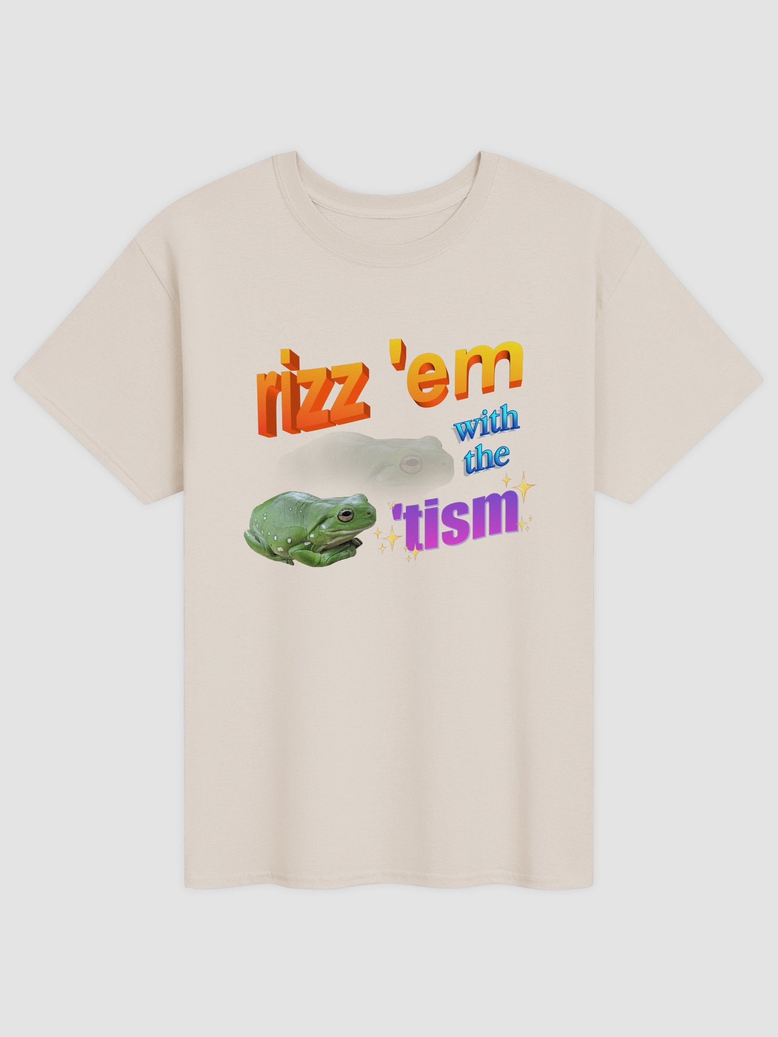 Rizz 'em with the 'Tism- Frog T-shirt product image (5)