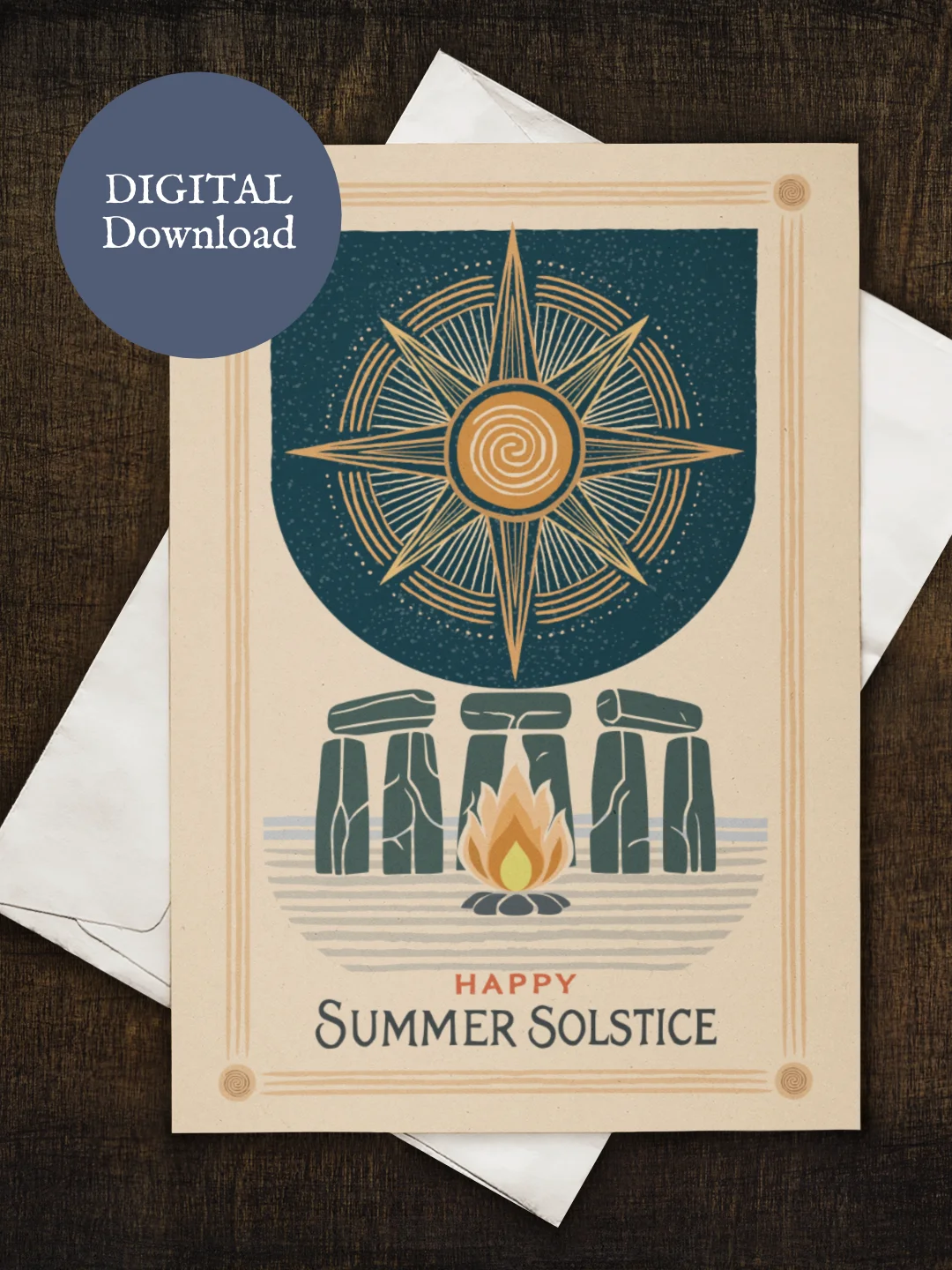 Wiccan Summer Solstice Digital Greeting Card product image (1)