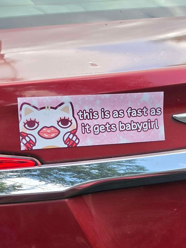Baby Girl Bumper Magnet product image (1)
