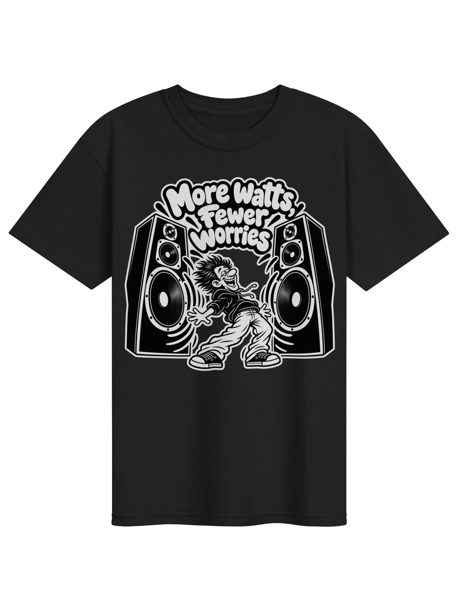 More Watts Fewer Worries - Dyed Heavy T-Shirt product image (1)