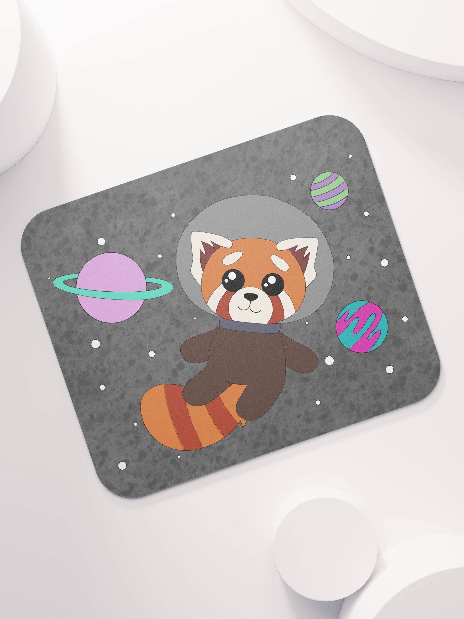 Red Panda Space Mouse Pad product image (7)