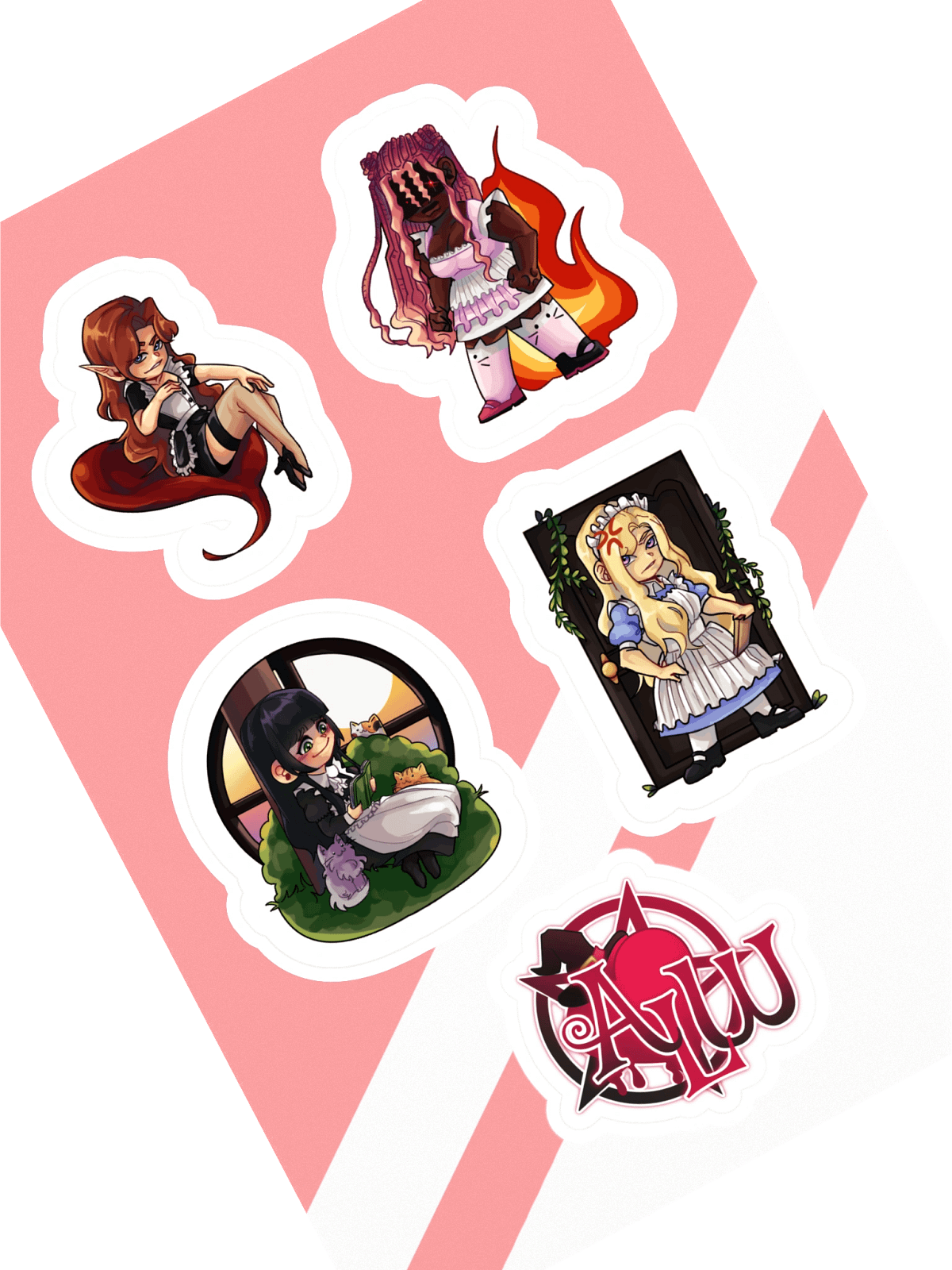 [ALW Stickers] Maid Collection | Vengeful Pariah