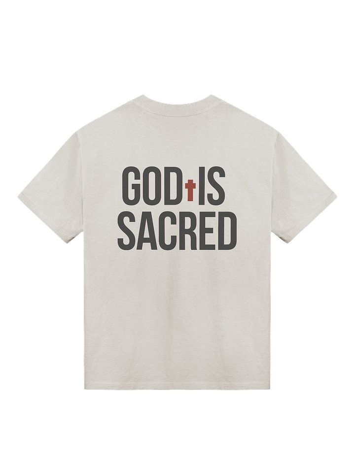 GOD IS SACRED OVERSIZE TEE (Light) product image (2)