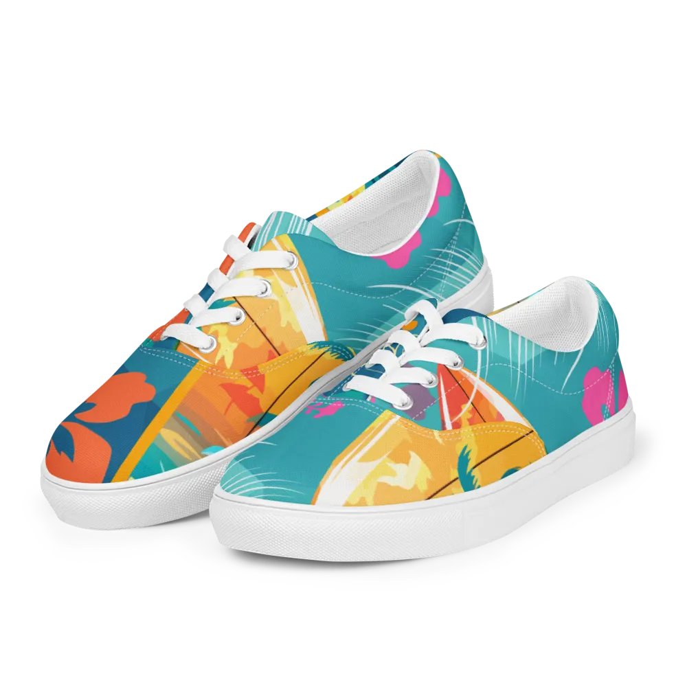 Tropical Escape Lace-Up Canvas Shoes product image (11)