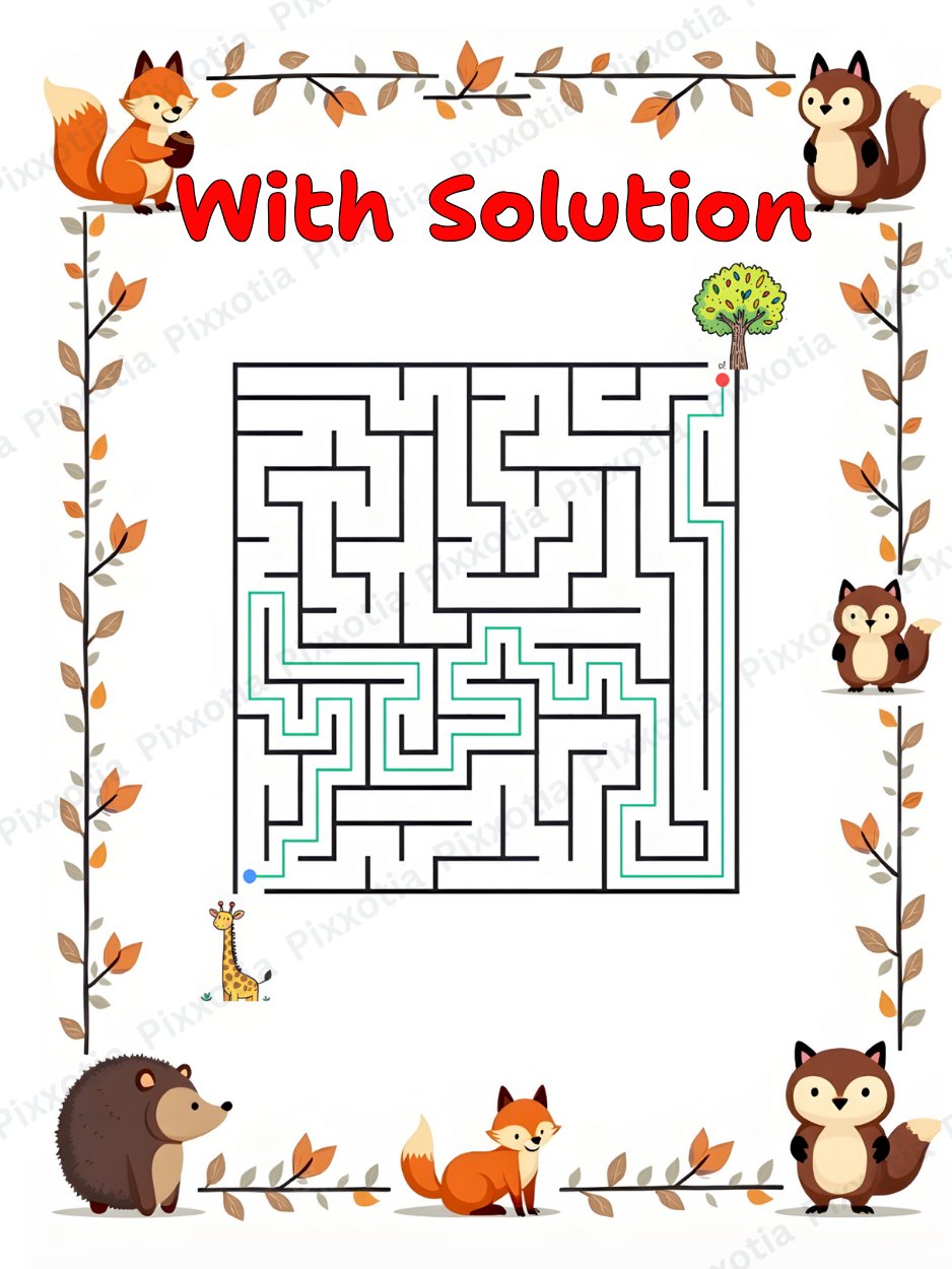 Maze Book for Kids PDF | Hard Level Mazes | Level 3 Printable product image (3)