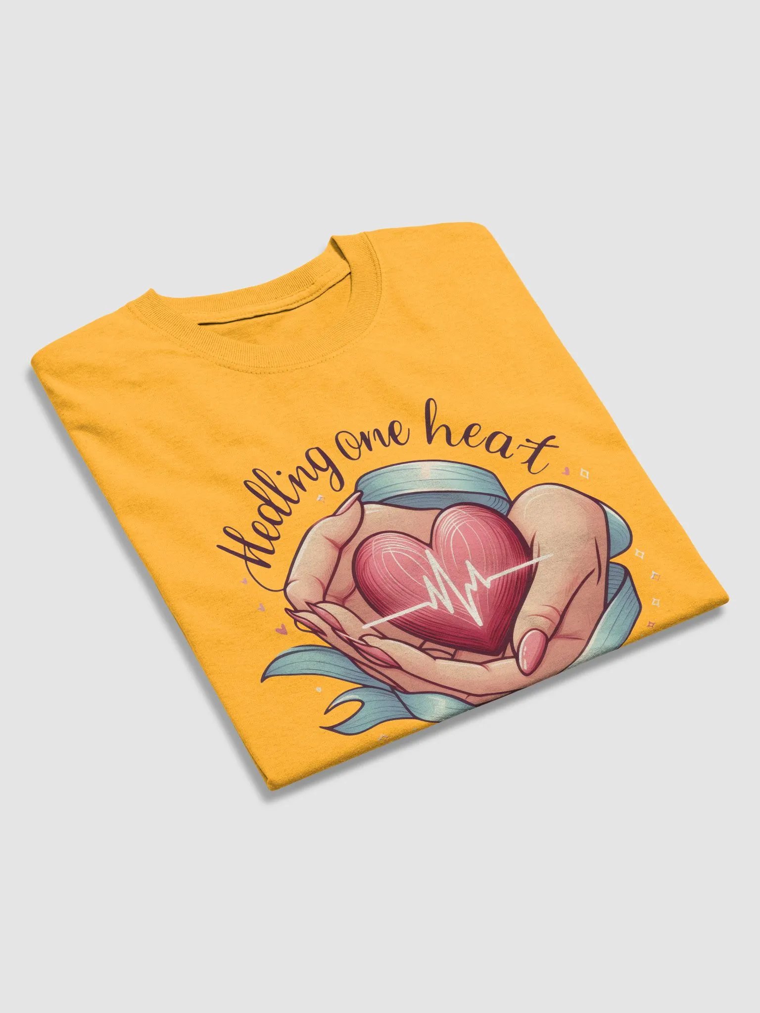 healing one heart at a time and heartbeat t-shirt product image (34)