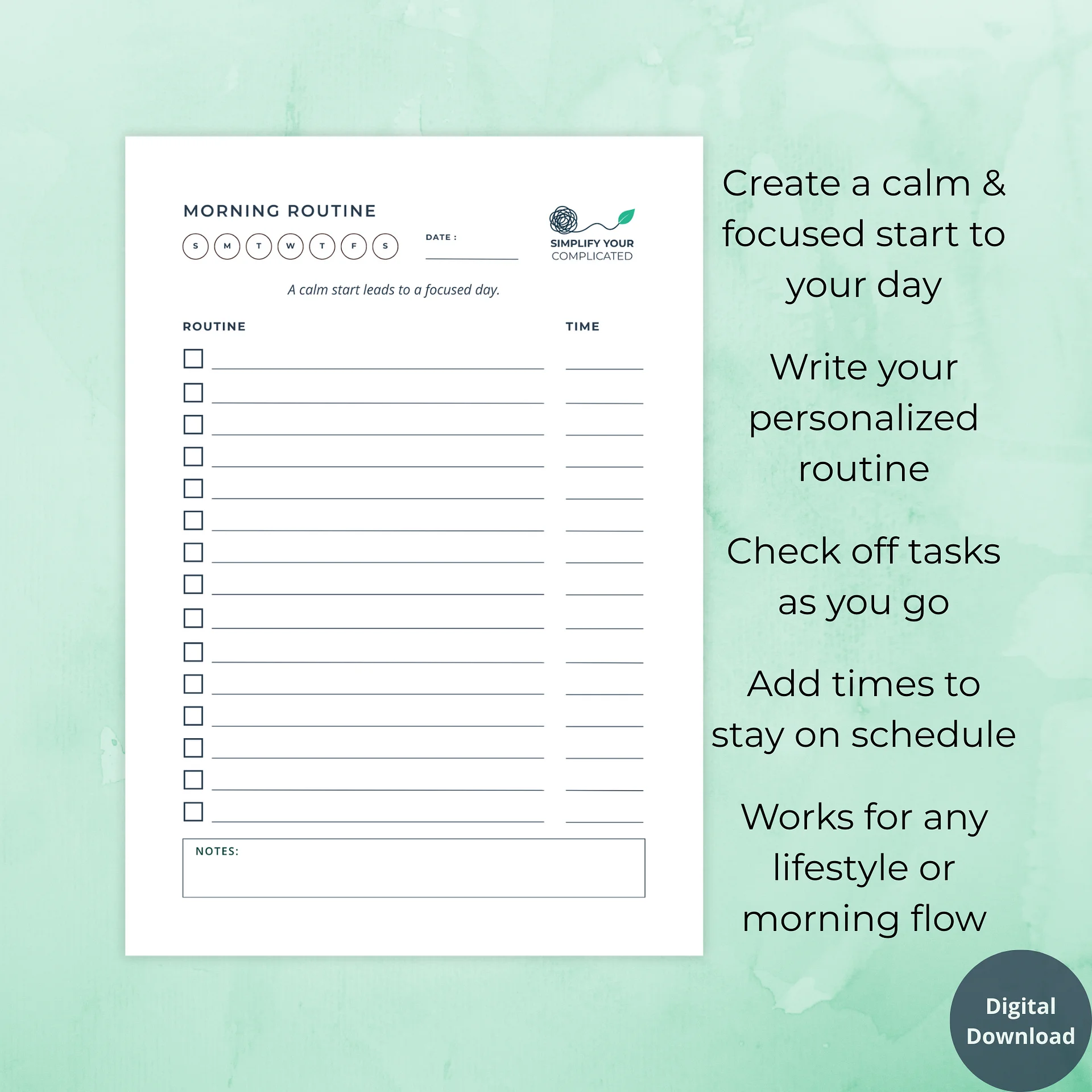 Morning Routine Planner product image (2)