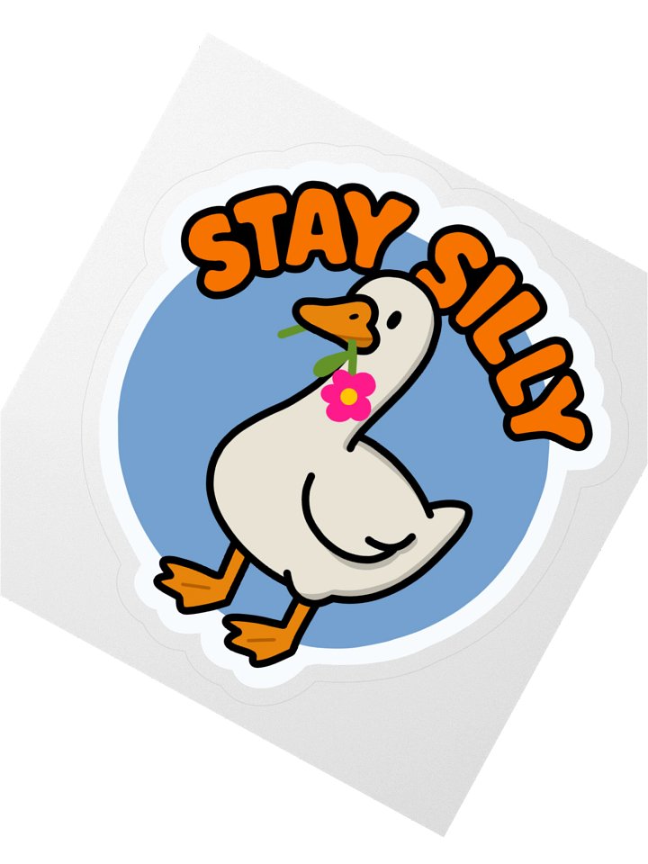 Stay Silly Flower Sticker product image (2)