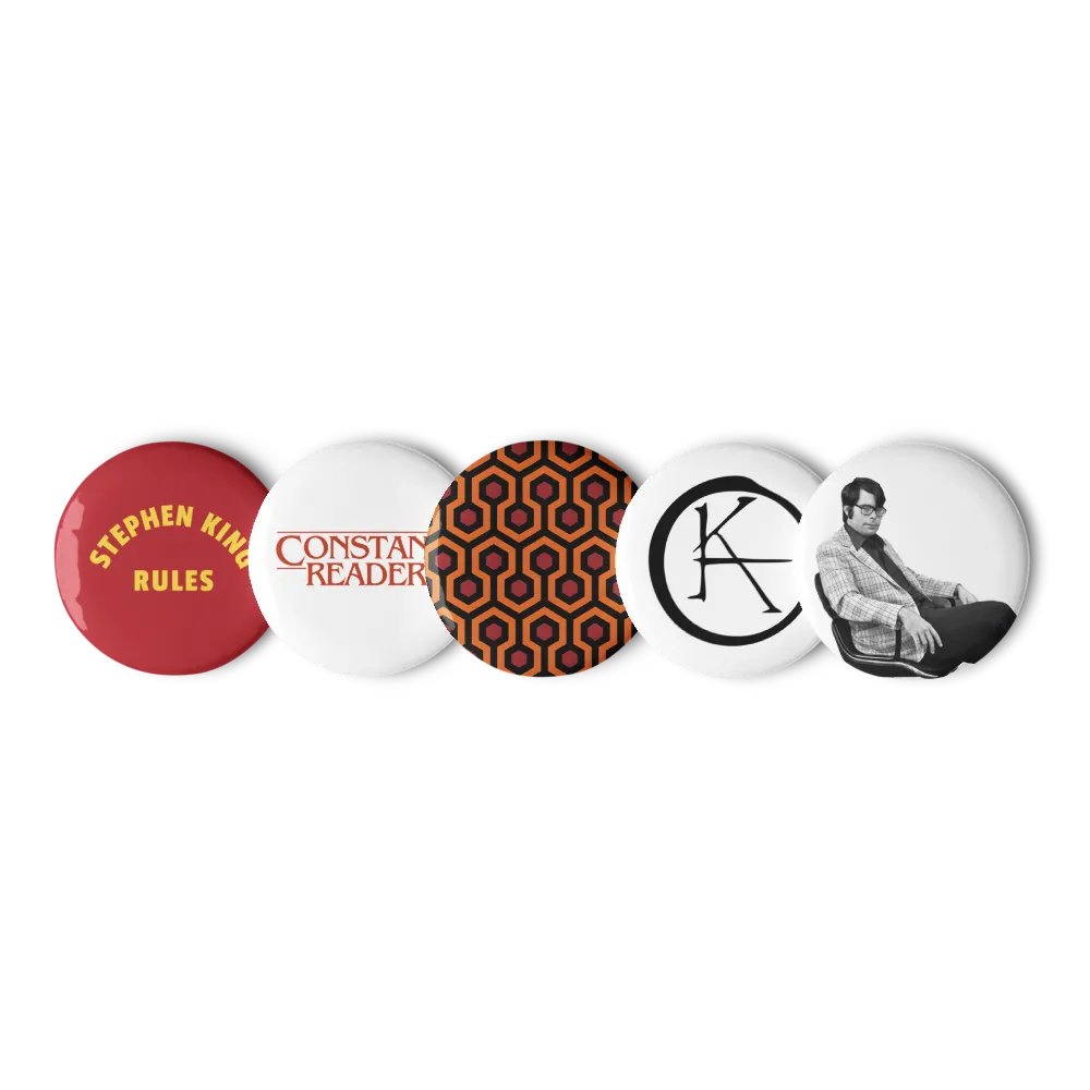 Stephen King Constant Reader Fan Button Pins Set product image (2)