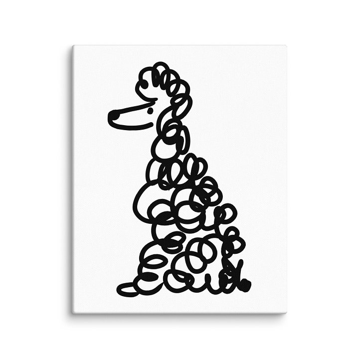 Poodle doodle canvas art print product image (16)