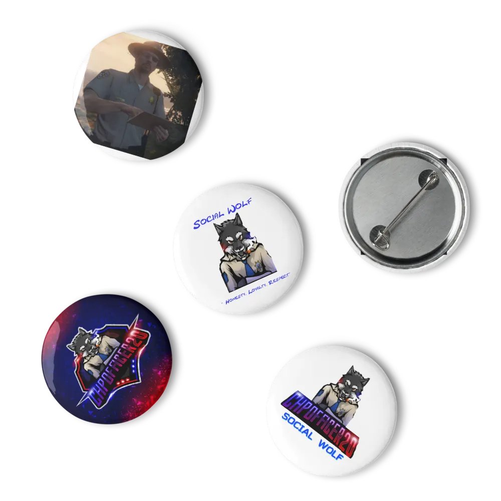 CHPOfficer20 Chic Pin Button Set product image (10)