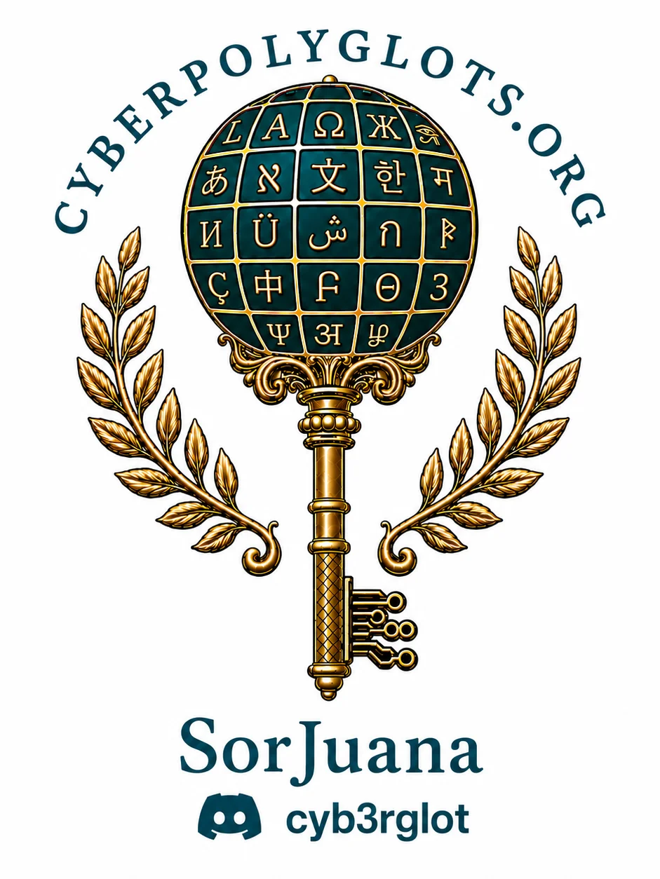 SorJuana Cyberpolyglots sticker product image (1)