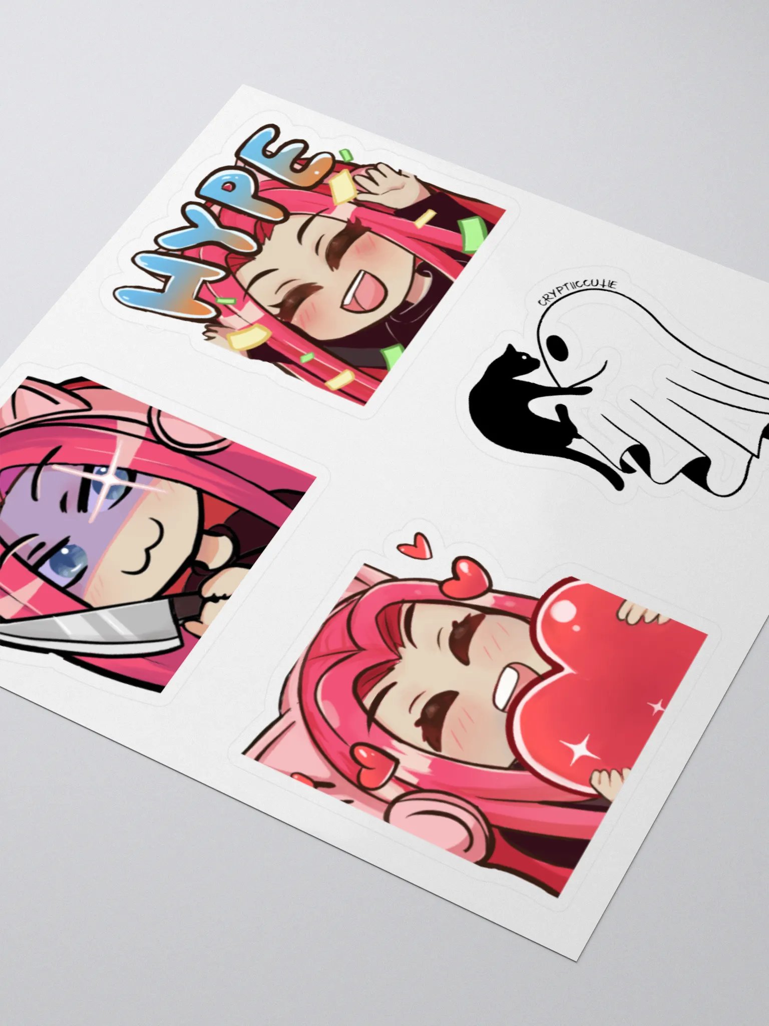 Pink Cryptiic Sticker Sheet product image (3)