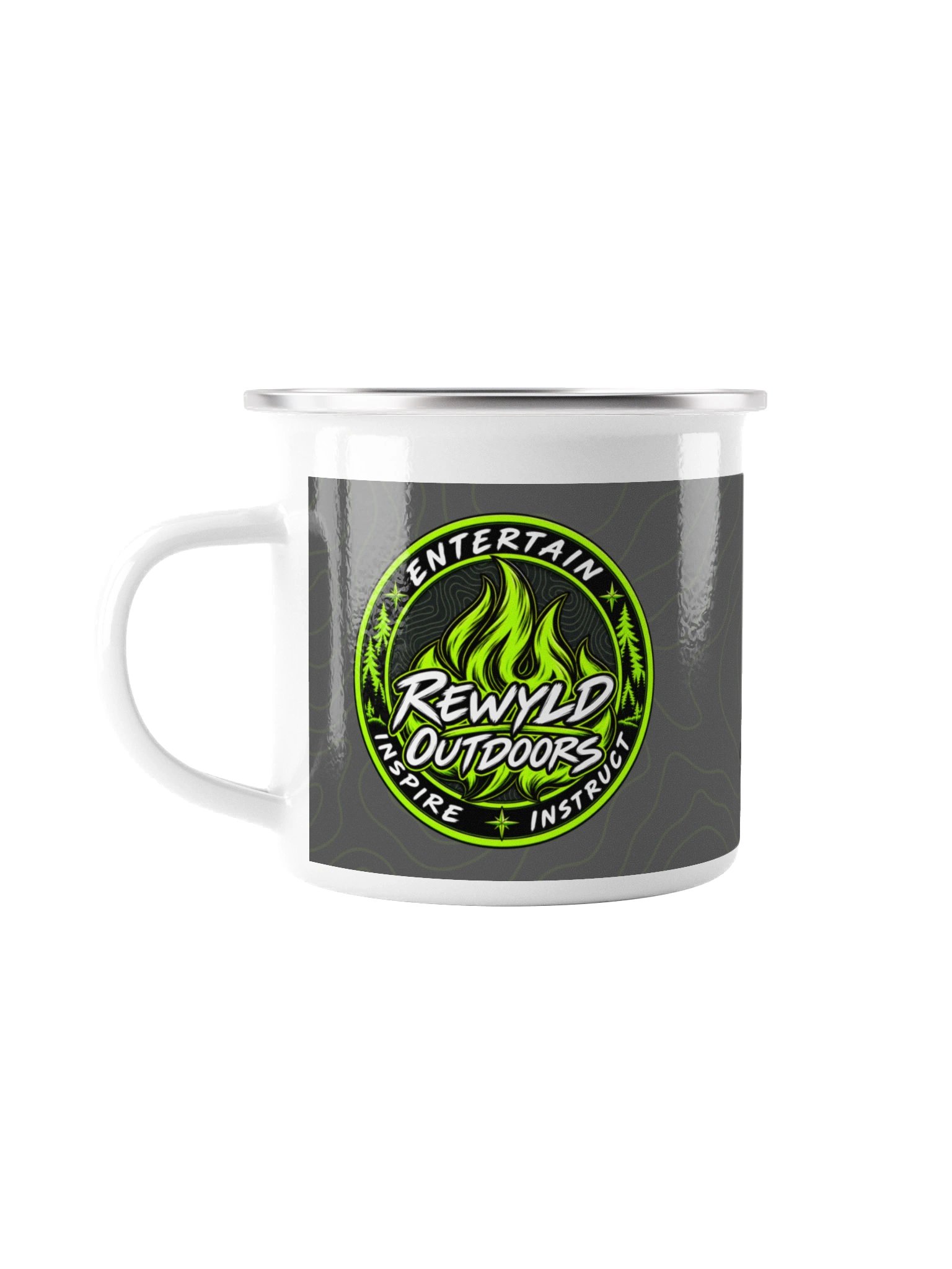 Rewyld Outdoors Neon Flames Camp Mug product image (1)