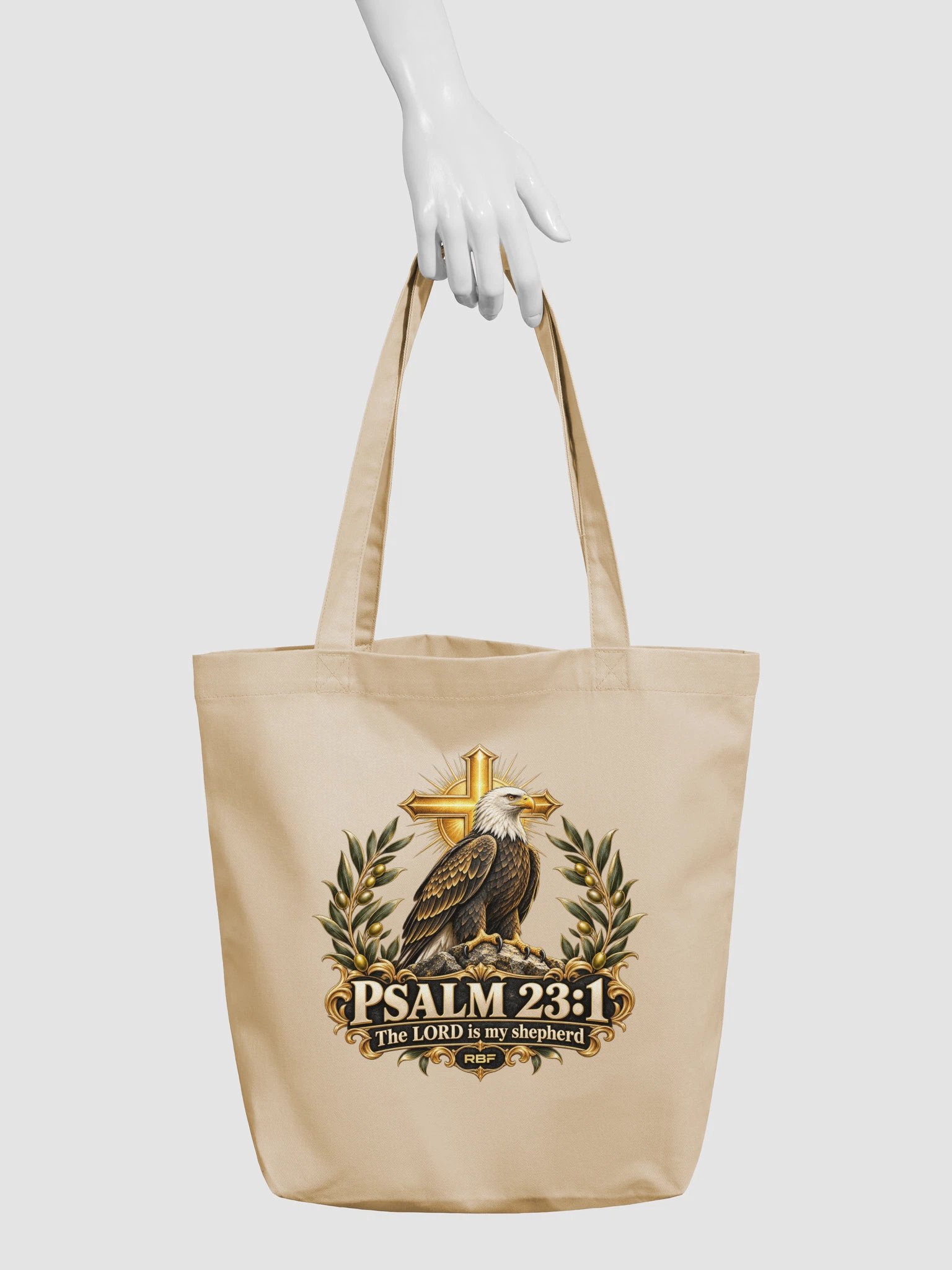 Shepherd's Promise Organic Tote — Psalm 23:1 product image (5)