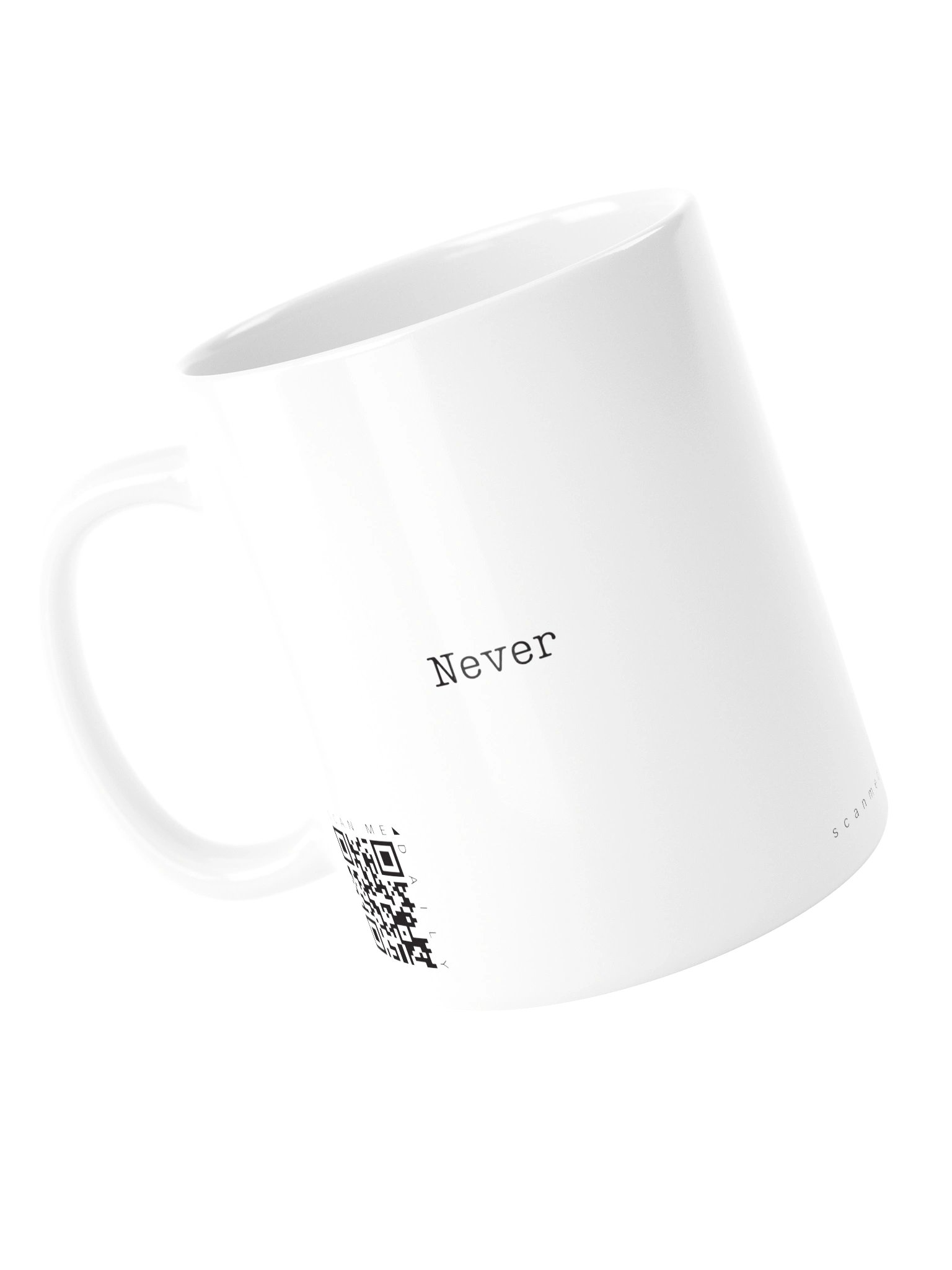 <i>Never</i> • QR Mug<br /> With 160 Daily Quotes<br /> <small>Quotes from beloved novel<br />Anne of Green Gables (1908)</small> product image (6)