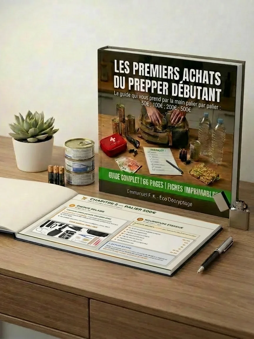 🛡️ PREMIERS ACHATS DU PREPPER DÉBUTANT : Le guide qui vous prend par la main, palier par palier 50€ • 100€ • 200€ • 500€ — jusqu'à une préparation solide et sereine product image (2)