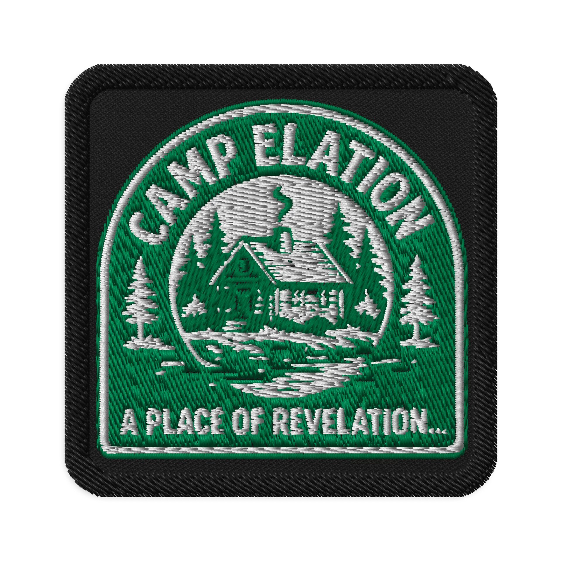 Camp Elation Embroidered Patch – “A Place of Revelation” product image (1)