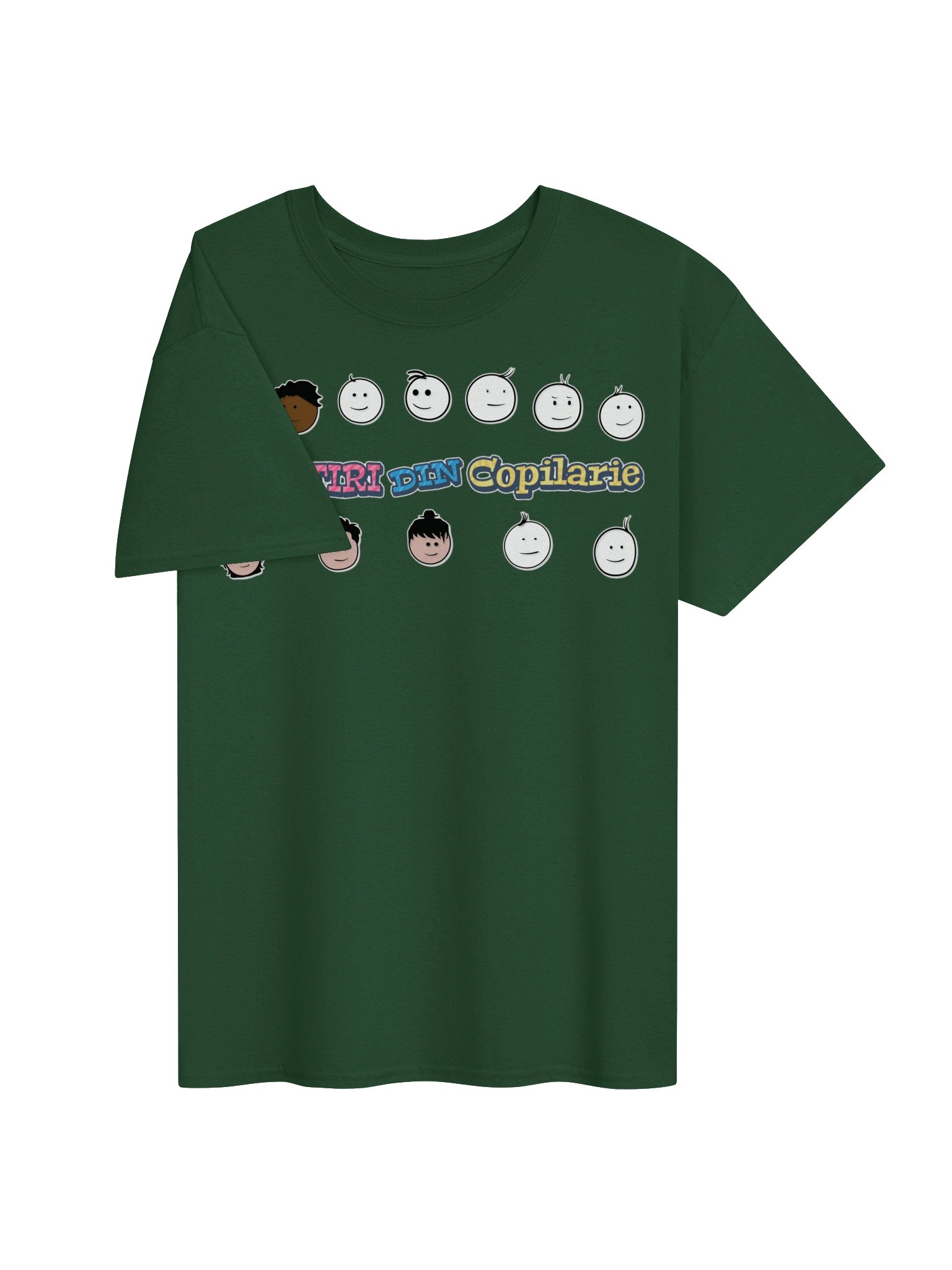 👕 Tricou Verde Pădure Bărbați „Amintiri Din Copilărie” – Personajele product image (3)