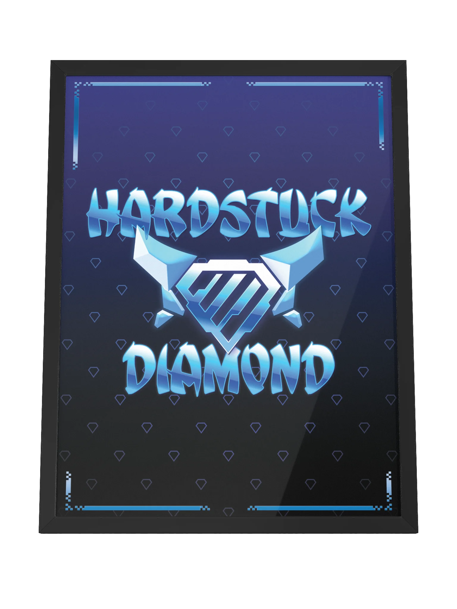 Hardstuck Diamond Framed Poster (Black) product image (4)