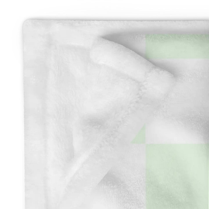 Squares White and Limegreen/Throw Blanket by Allcolor product image (2)