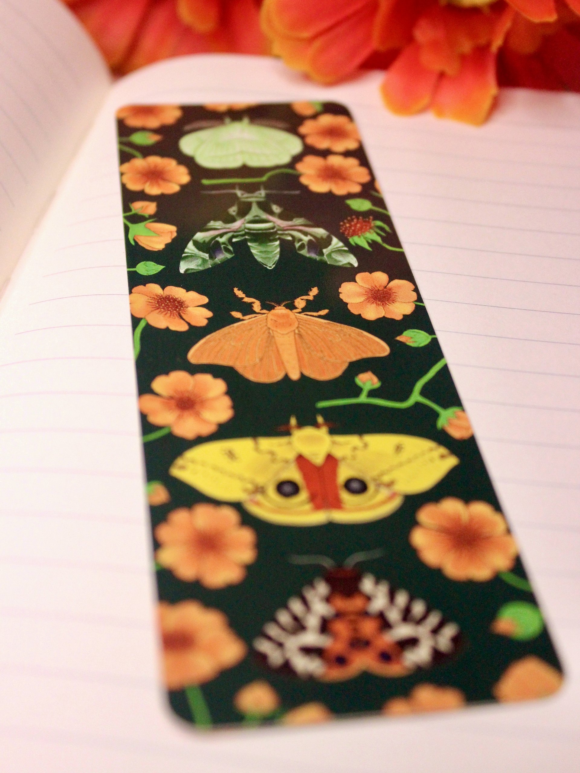 Floral Moths Bookmark product image (7)
