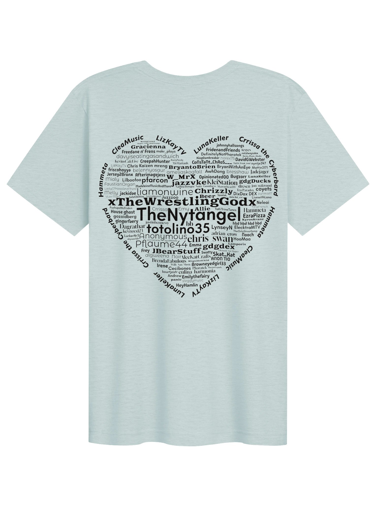 Streamborn 2026 Heart Shaped Gratitude - Supersoft tee (light) product image (2)