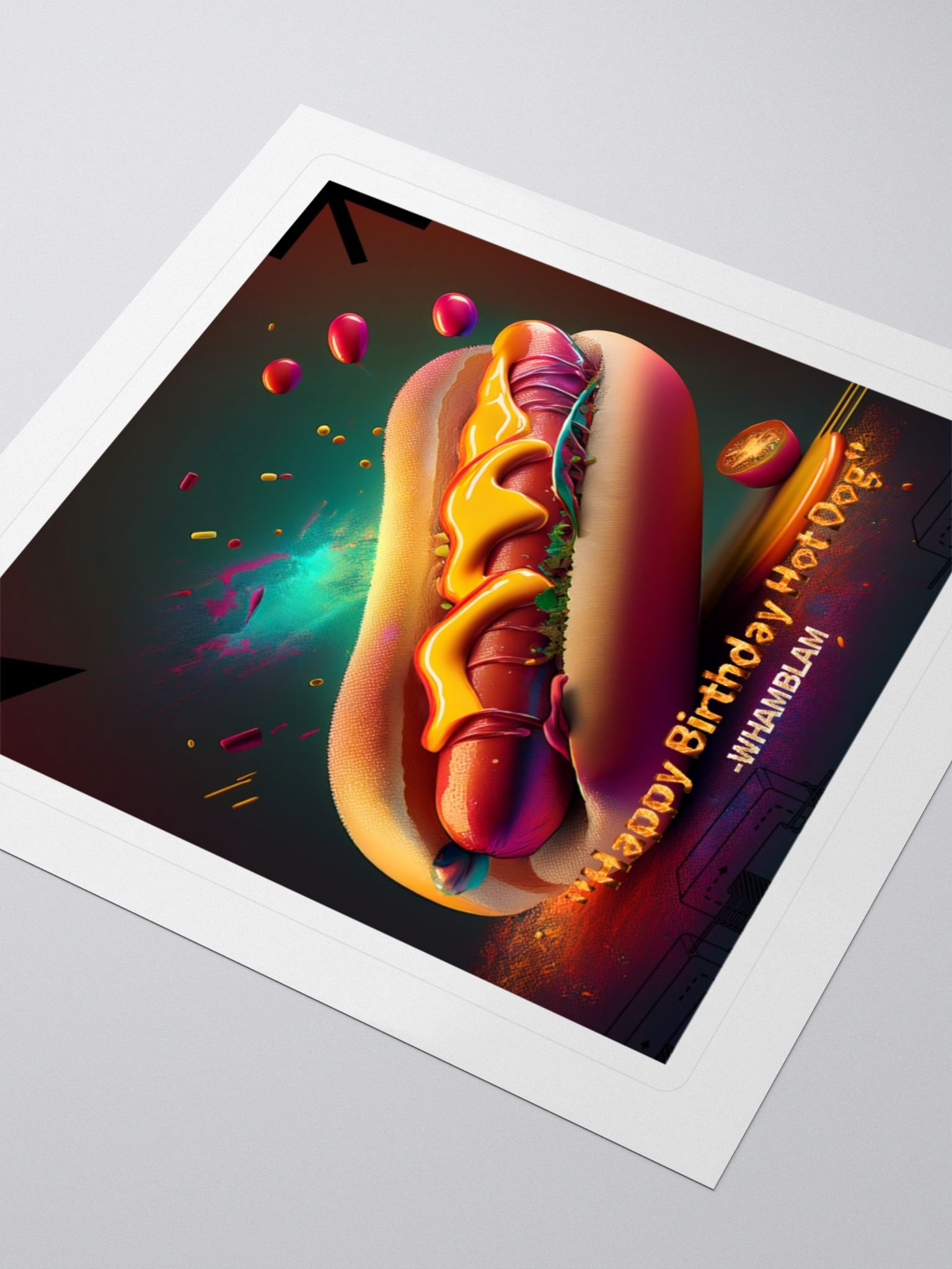Happy Birthday Hot Dog Sticker product image (3)