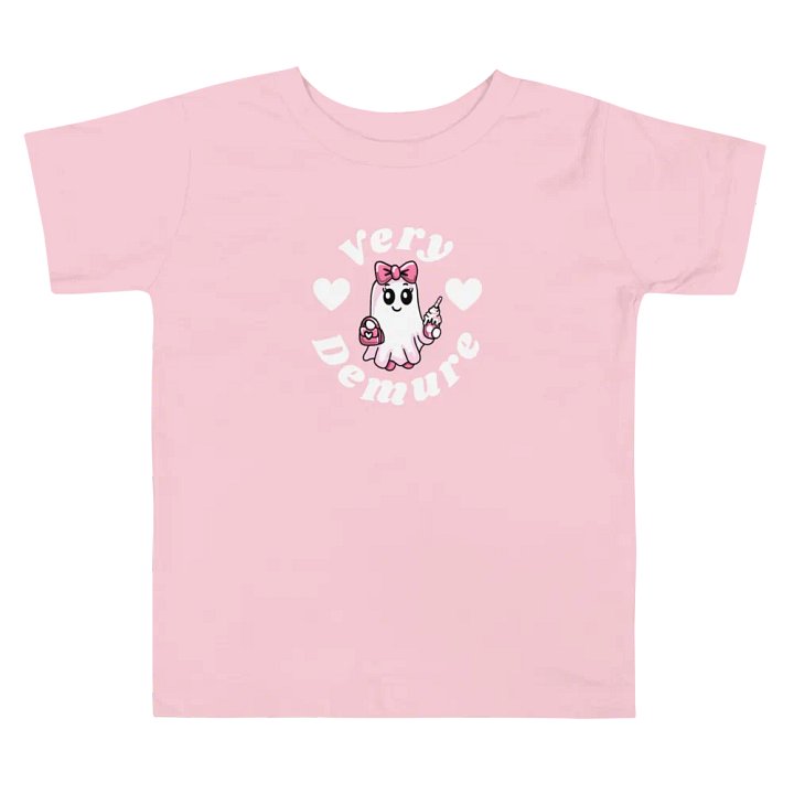 Very Demure Cute Ghost Design Toddler T-Shirt product image (1)