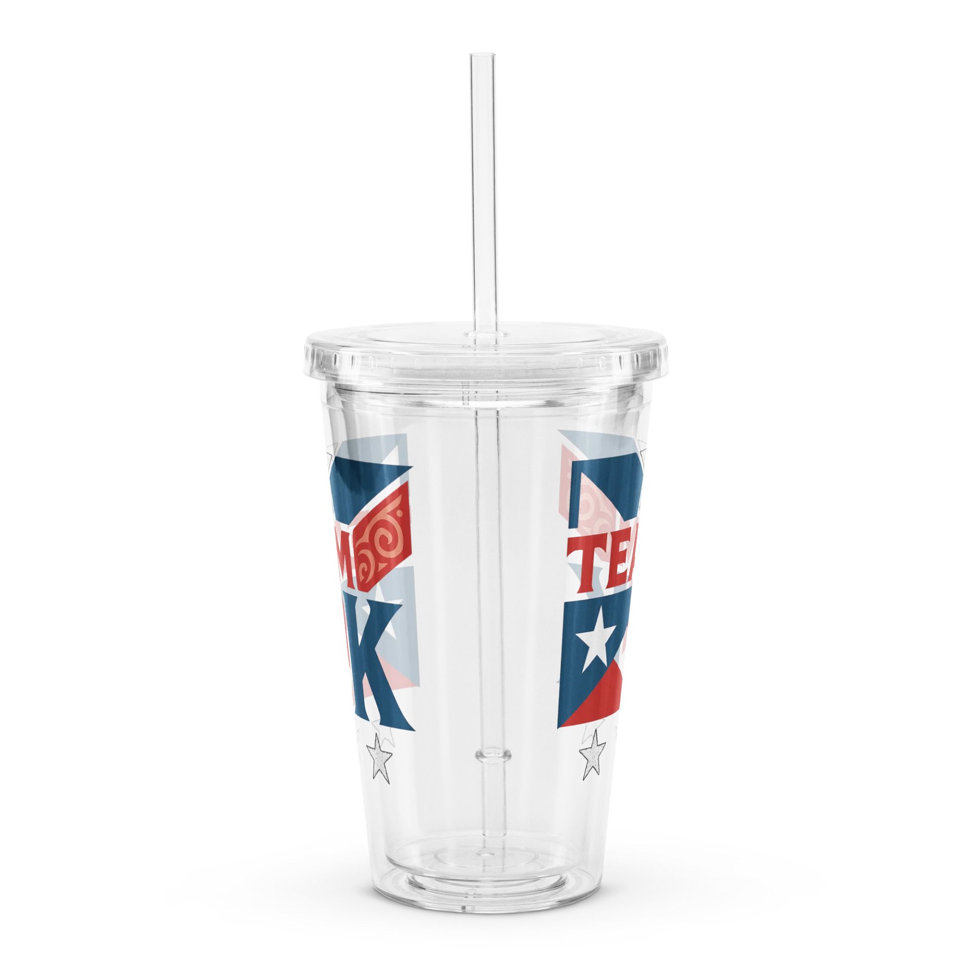 Team K Puerto Rico Clear Plastic Tumbler product image (4)
