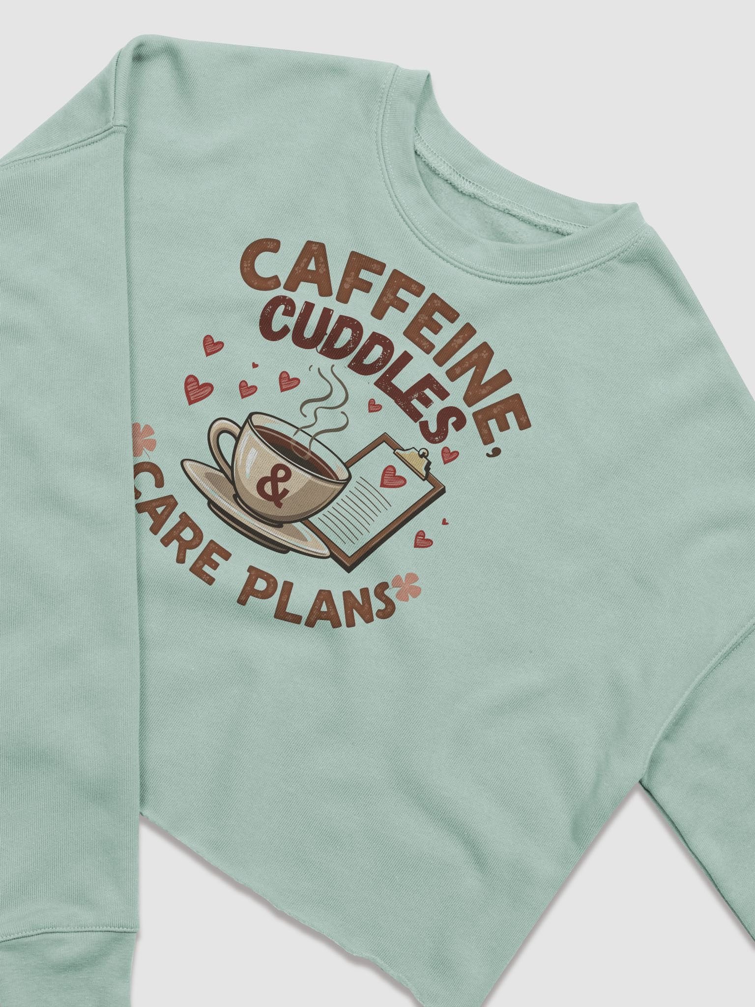 Caffeine & Cuddles Cozy Crop Sweatshirt product image (5)