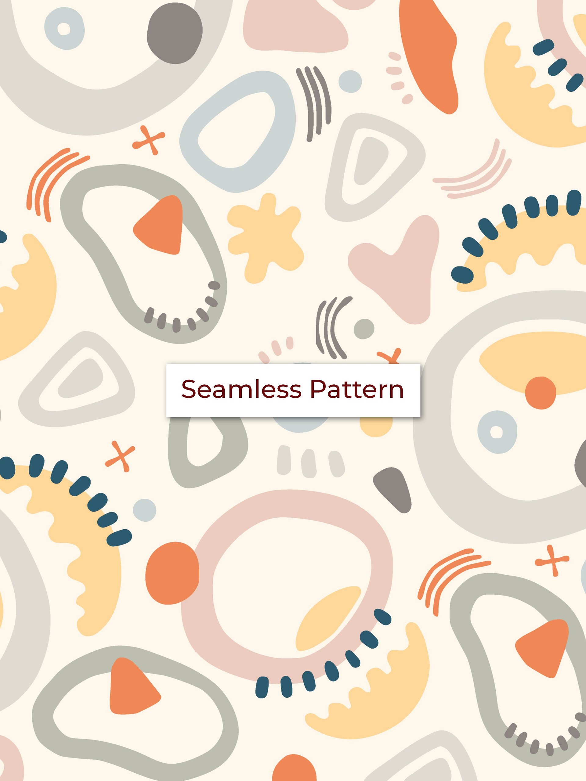 Attractive Shapes for Newborns - Single Seamless Pattern product image (1)