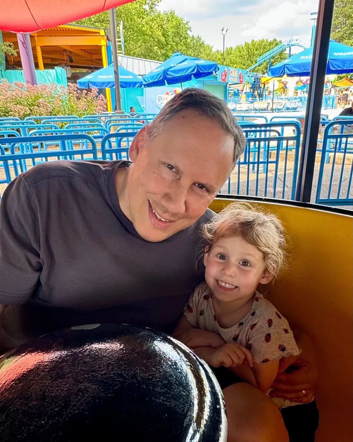 This past weekend, we visited The City of Brotherly Love to visit my brother, AKA “Uncle Chris”! We went to Sesame Place and of course took in a Phillies baseball game against Cleveland (Guardians won!) 😁     1. Tea cups with Andrew 2. So excited for Sesame Place 3. Checking to see if Oscar is home 4. Phillies game - Uncle Chris came too! 5. I call this “I got my snack, now let’s get to the seats” 6. Making sure Philadelphia knows this is her first Phillies game 7. Old City Creamery soft-serve might be the best I’ve ever had   #philliesgame #goguardians #baseballseason #sesamestreet #sesameplace #philadelphia #familytime 
