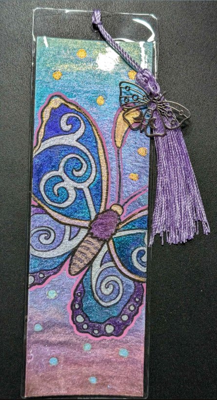 Watercolor Bookmark: Nightsong Moths Set 2 product image (2)