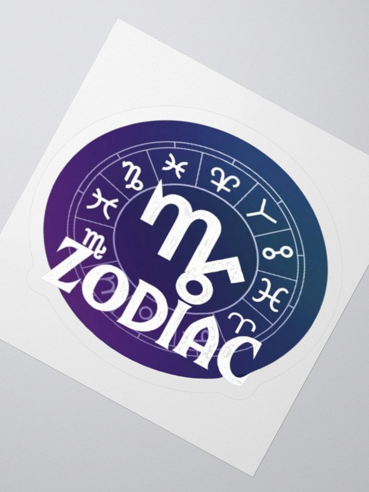 Virgo Zodiac with Full Zodiac Circle Vinyl Sticker - High-Quality Design product image (4)